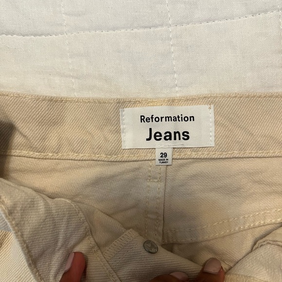 NWT Reformation Cynthia High Rise Long Jeans - Picture 3 of 5